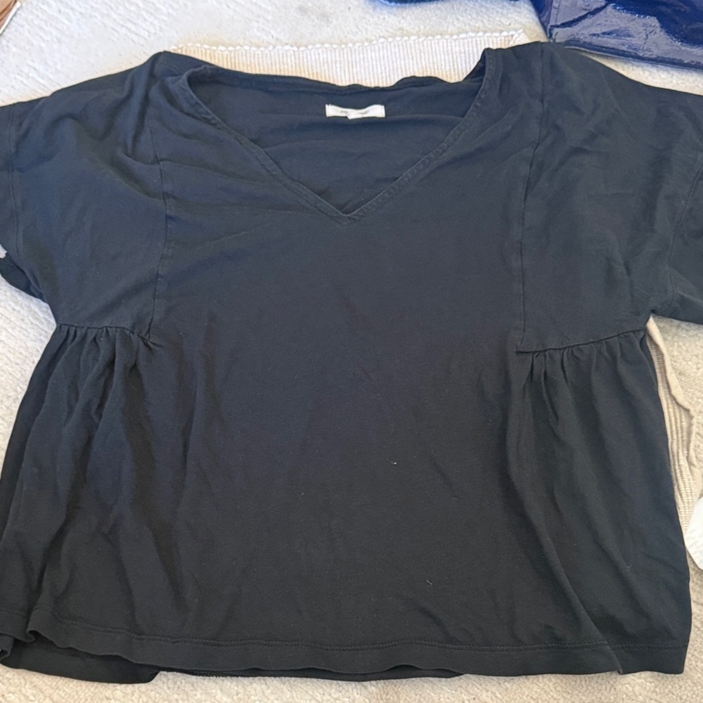 Madewell Dark Short Sleeve V-Neck Tee